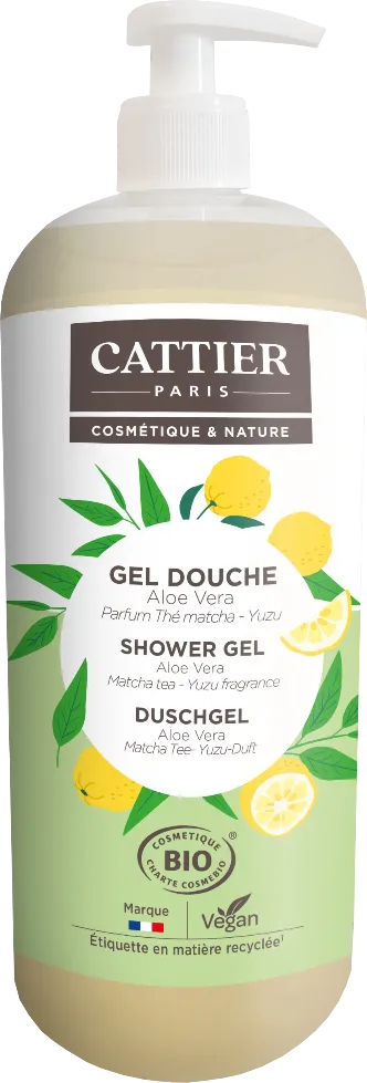 Cattier Douchegel Matcha - Yuzu (1000 ml)