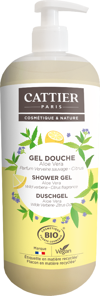 Cattier Douchegel Wilde Verbena - Citrus (1000 ml)