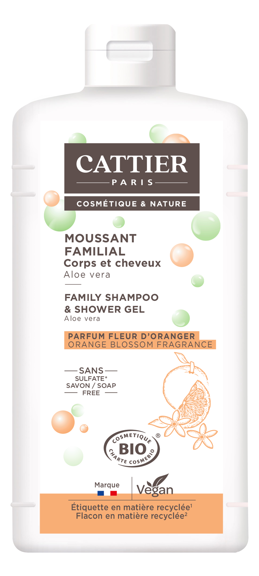 Cattier Douchegel Gierst - Aloe Vera (500 ml)