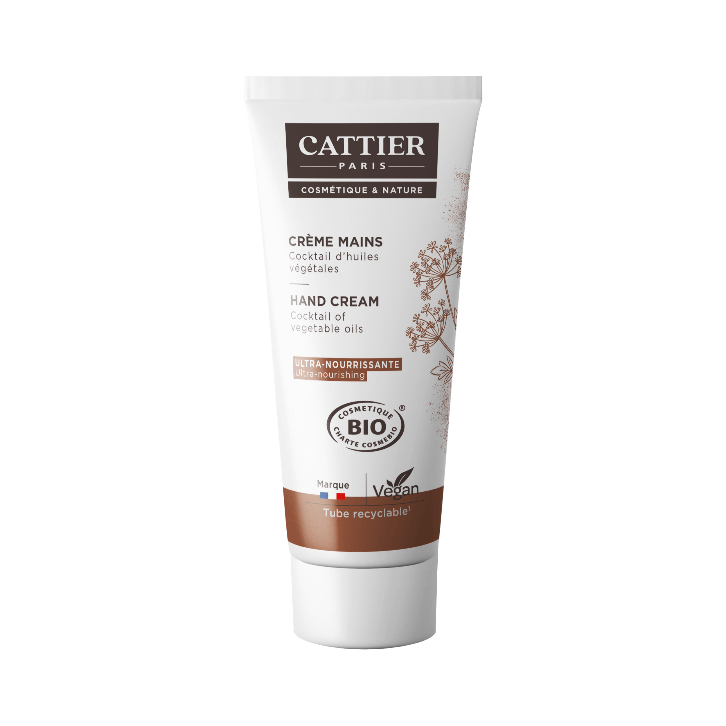 Cattier Handcreme Witte Klei Ultra Voedend (75 ml)