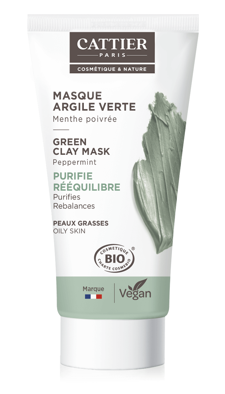 Cattier Mini Masker Groene Klei (30 ml)