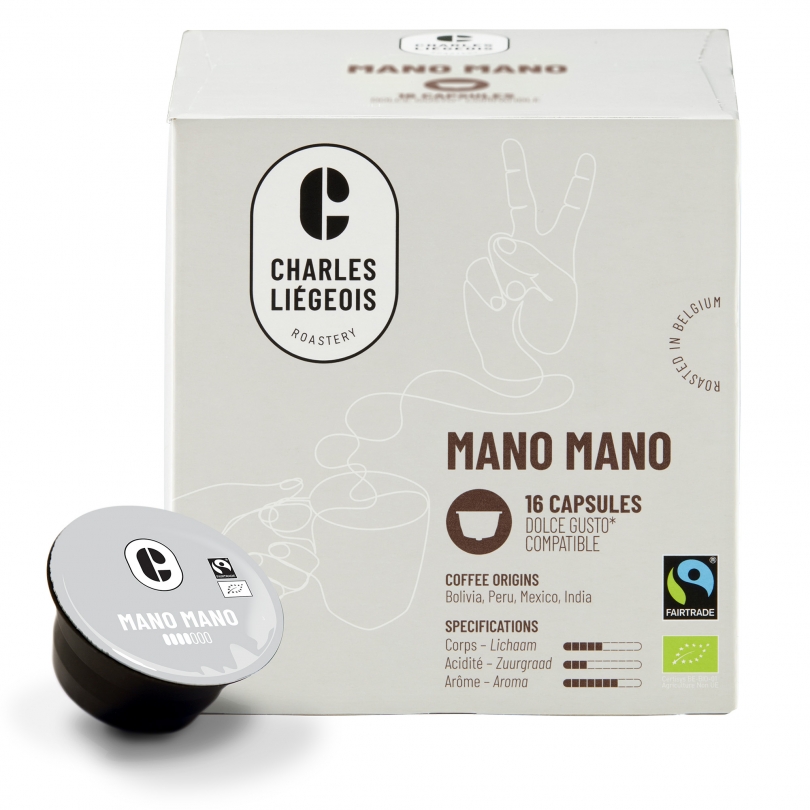Charles Liégeois Koffiecapsules Dolce Gusto Mano Mano Bio (16 stuks)