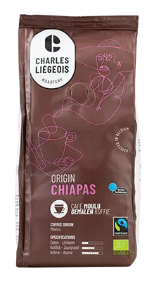 Charles Liégeois Koffie Gemalen Chiapas Bio (250 gr)