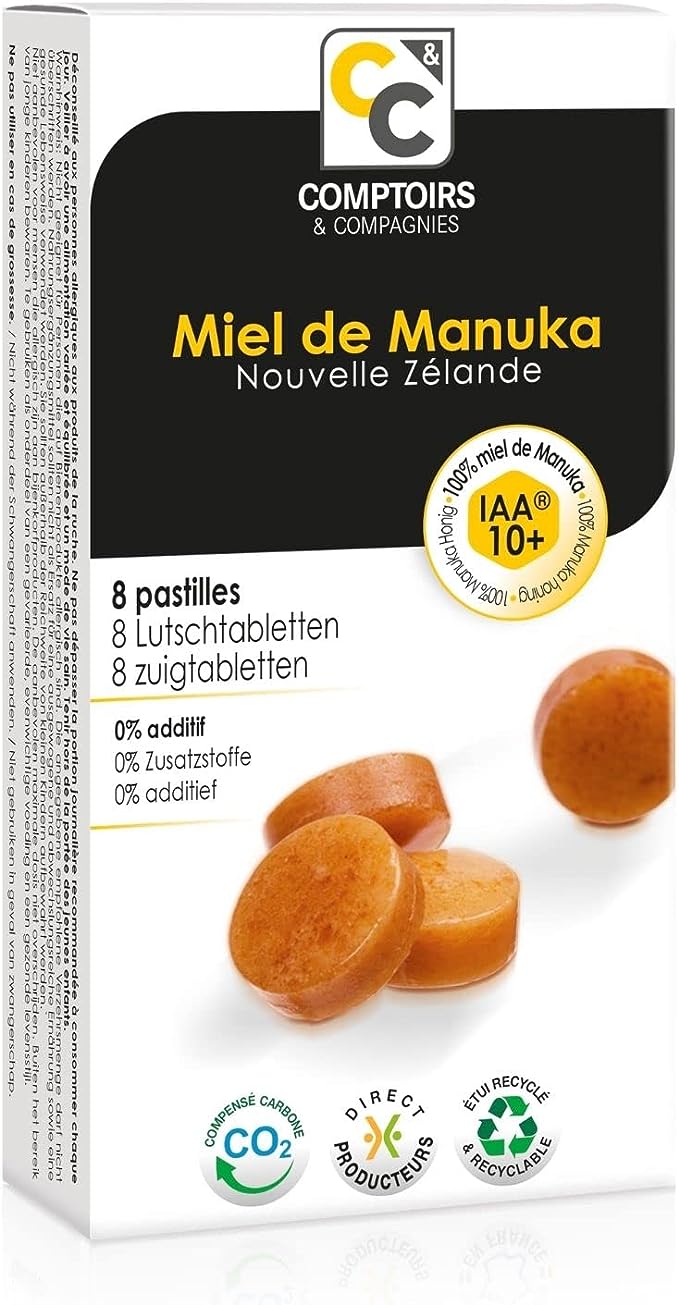 Comptoirs & Compagnies Pastilles 100% Manuka Honing Iaa®10+ (22 gr)