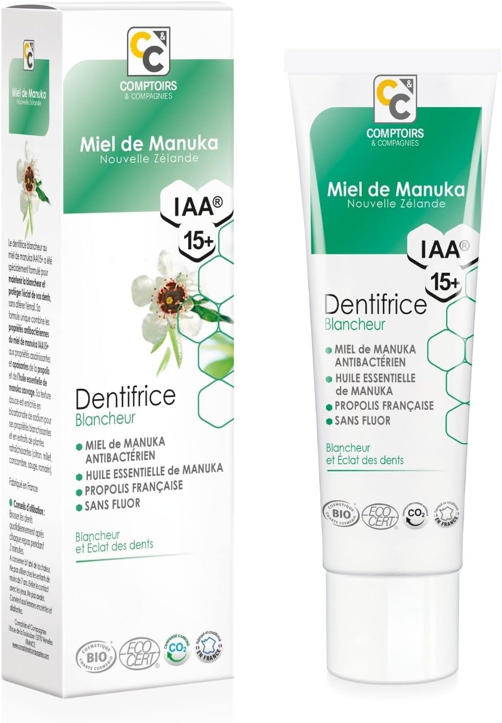 Comptoirs & Compagnies Tandpasta Whitening met Manuka Honing Iaa®15+ (75 ml)