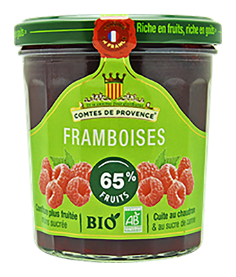 Comtes De Provence Les Comtes De Provence Frambozen Confituur Bio (350 gr)