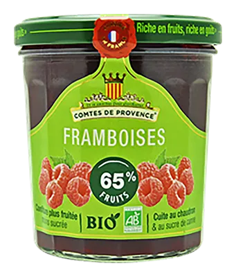 Comtes De Provence Les Comtes De Provence Frambozen Confituur Bio (350 gr)
