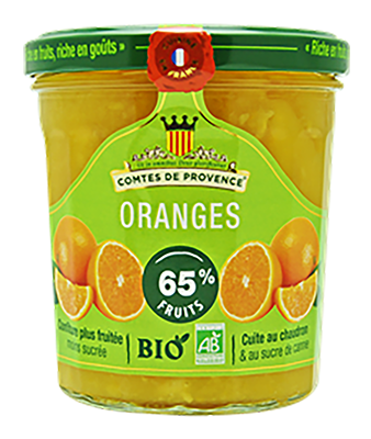 Comtes De Provence Les Comtes De Provence Sinaasappel Confituur Bio (350 gr)
