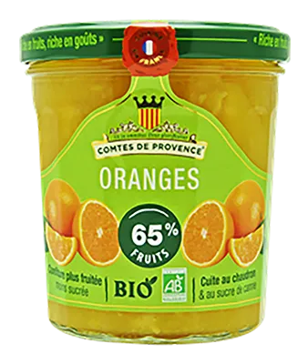 Comtes De Provence Les Comtes De Provence Sinaasappel Confituur Bio (350 gr)