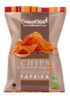 Croustisud Chips Paprika Bio (100 gr)