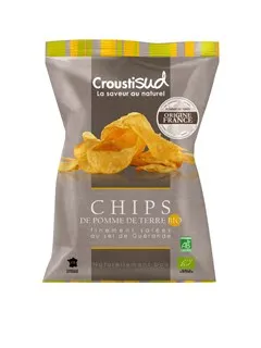 Croustisud Chips Zeezout Bio (100 gr)
