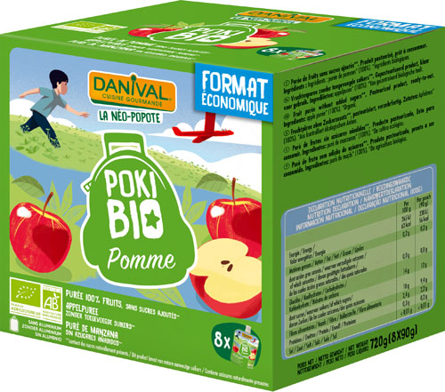 Danival Poki Appelpuree Bio (8 x 90 gr)