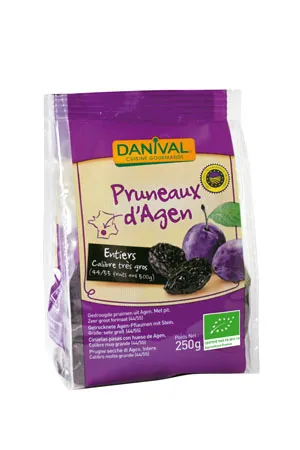 Danival Pruimen Agen zonder Pit 44/55 Bio (250 gr)