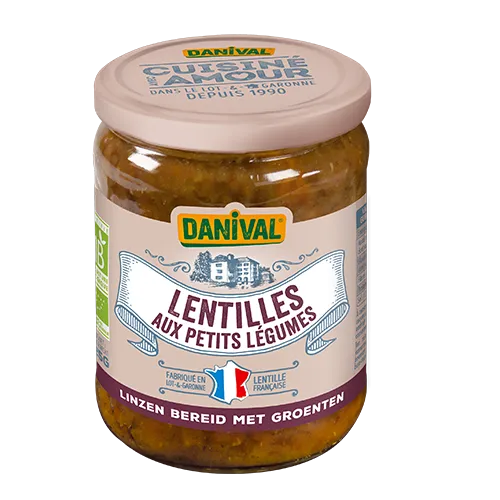 Danival Linzen met Groenten Bio (525 gr)