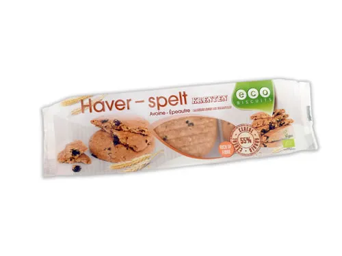 Eco-biscuits Haver-spelt Krentenkoekje Bio (160 gr)