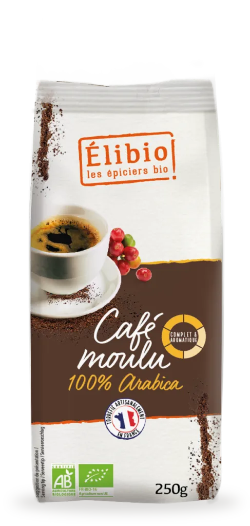 Elibio Élibio Koffie 100% Arabica Gemalen Bio (250 gr)