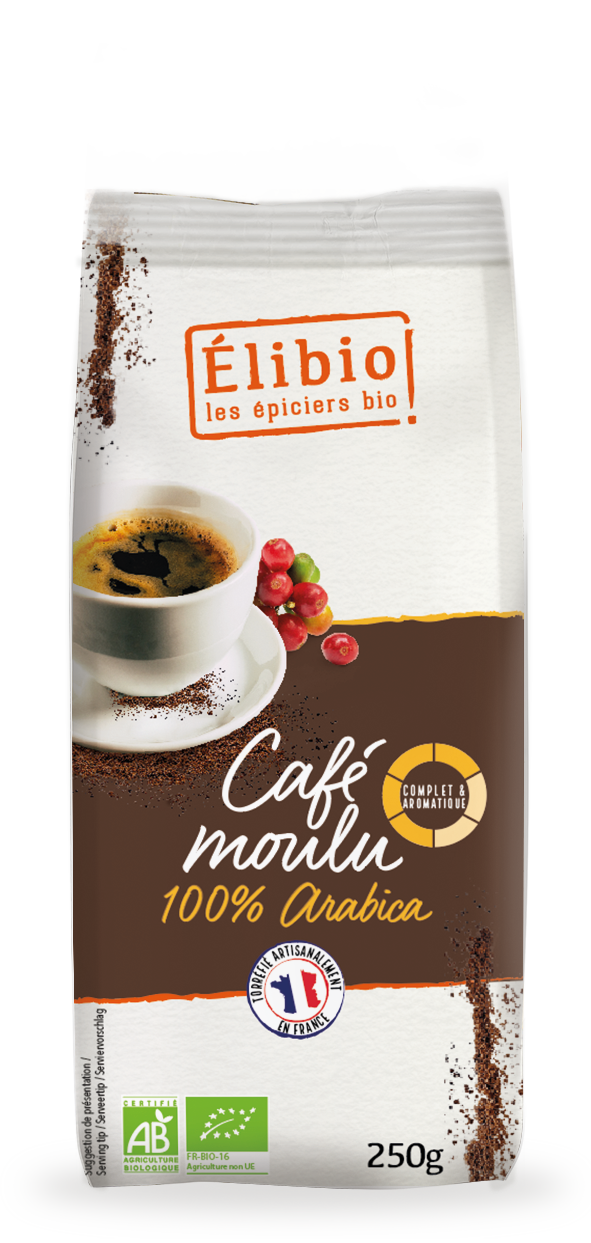 Elibio Élibio Koffie 100% Arabica Gemalen Bio (250 gr)