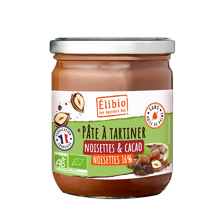 Elibio Élibio Hazelnoot- en Witte Chocoladepasta Bio (400 gr)