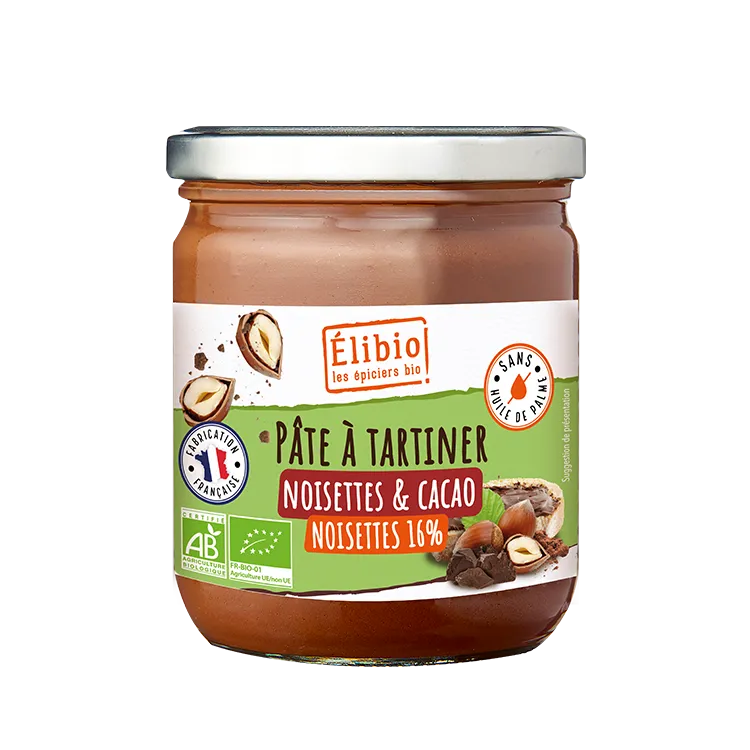 Elibio Élibio Hazelnoot- en Witte Chocoladepasta Bio (400 gr)