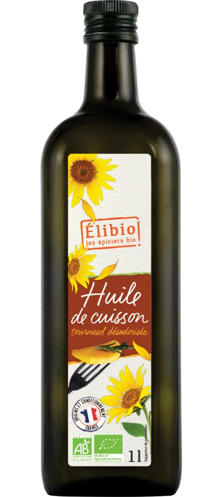 Elibio Élibio Zonnebloemolie Ontgeurd Frankrijk Bio (1000 ml)
