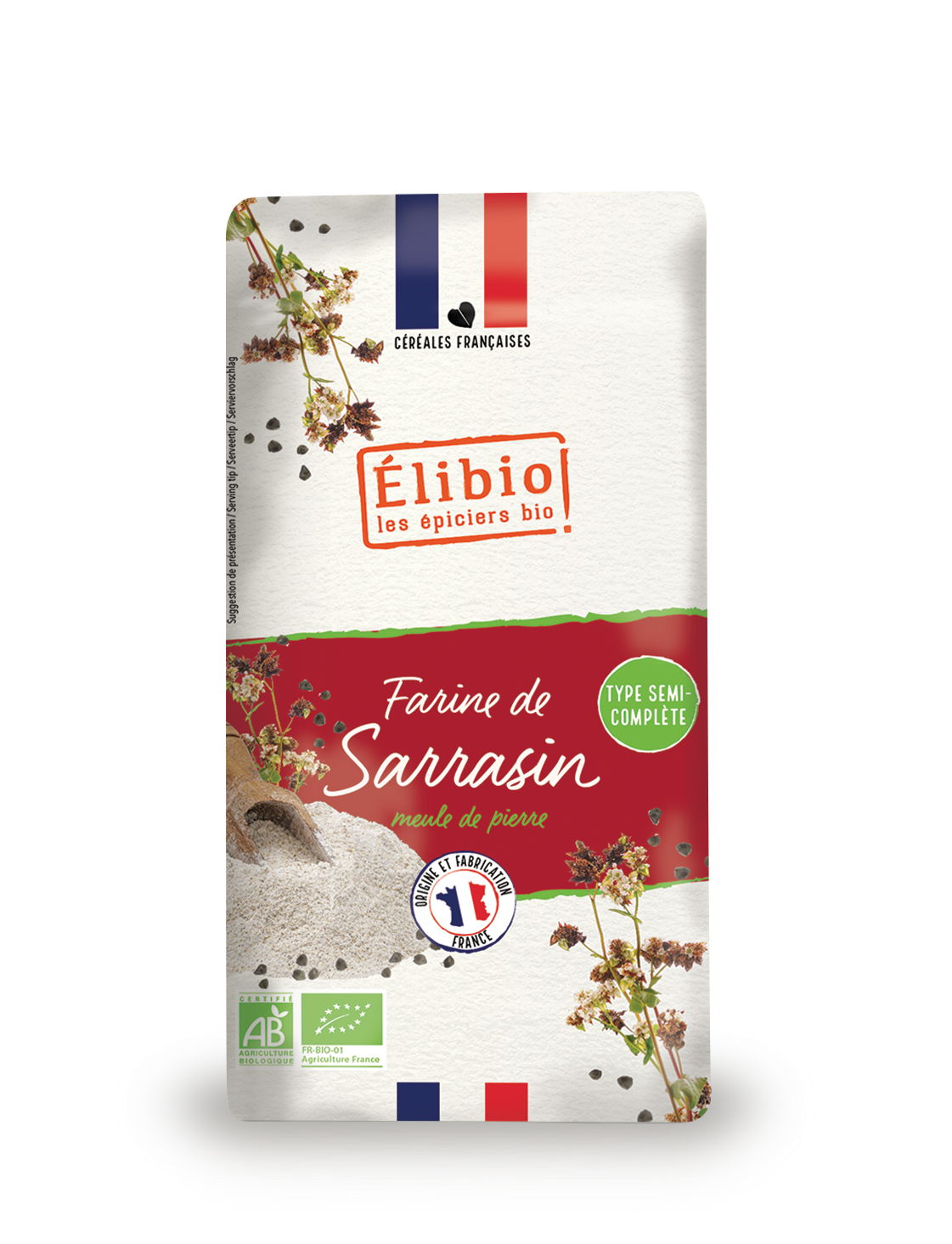 Elibio Élibio Boekweitmeel - Frankrijk Bio (1000 gr)