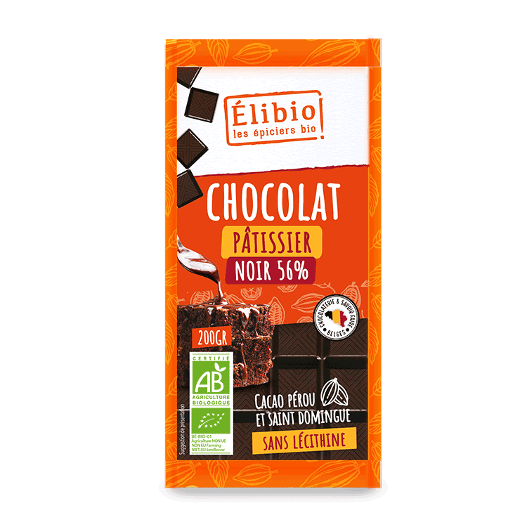 Elibio Élibio Pure Chocolade Culinaire 56% Bio (200 gr)