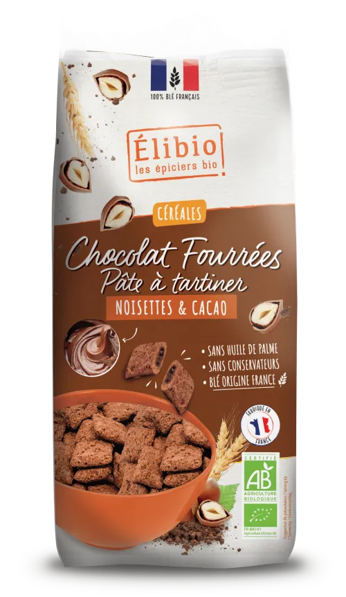 Elibio Élibio Tout Choco'crok Smeerpasta Hazelnoot en Cacao Bio (375 gr)