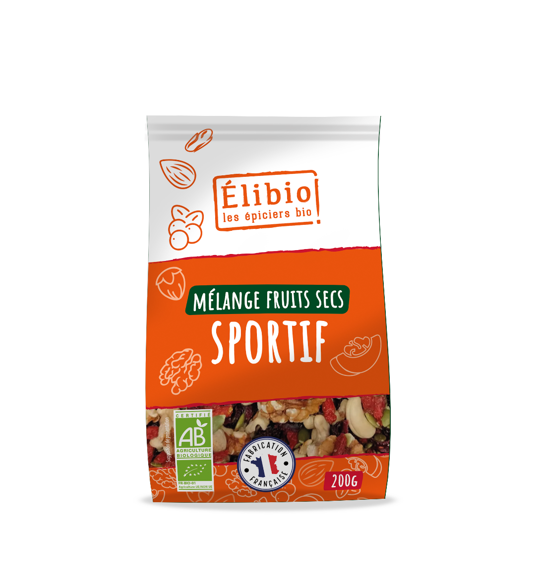 Elibio Élibio Sport Notenmix Bio (200 gr)