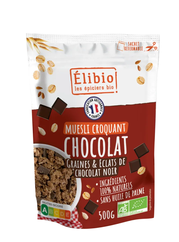 Elibio Élibio Krokante Chocolade Muesli Bio (500 gr)