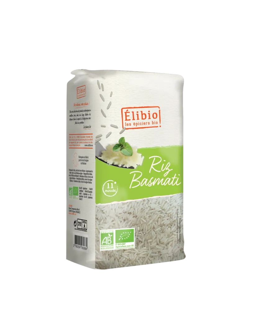 Elibio Élibio Witte Basmatirijst van Pakistan Bio (1000 gr)