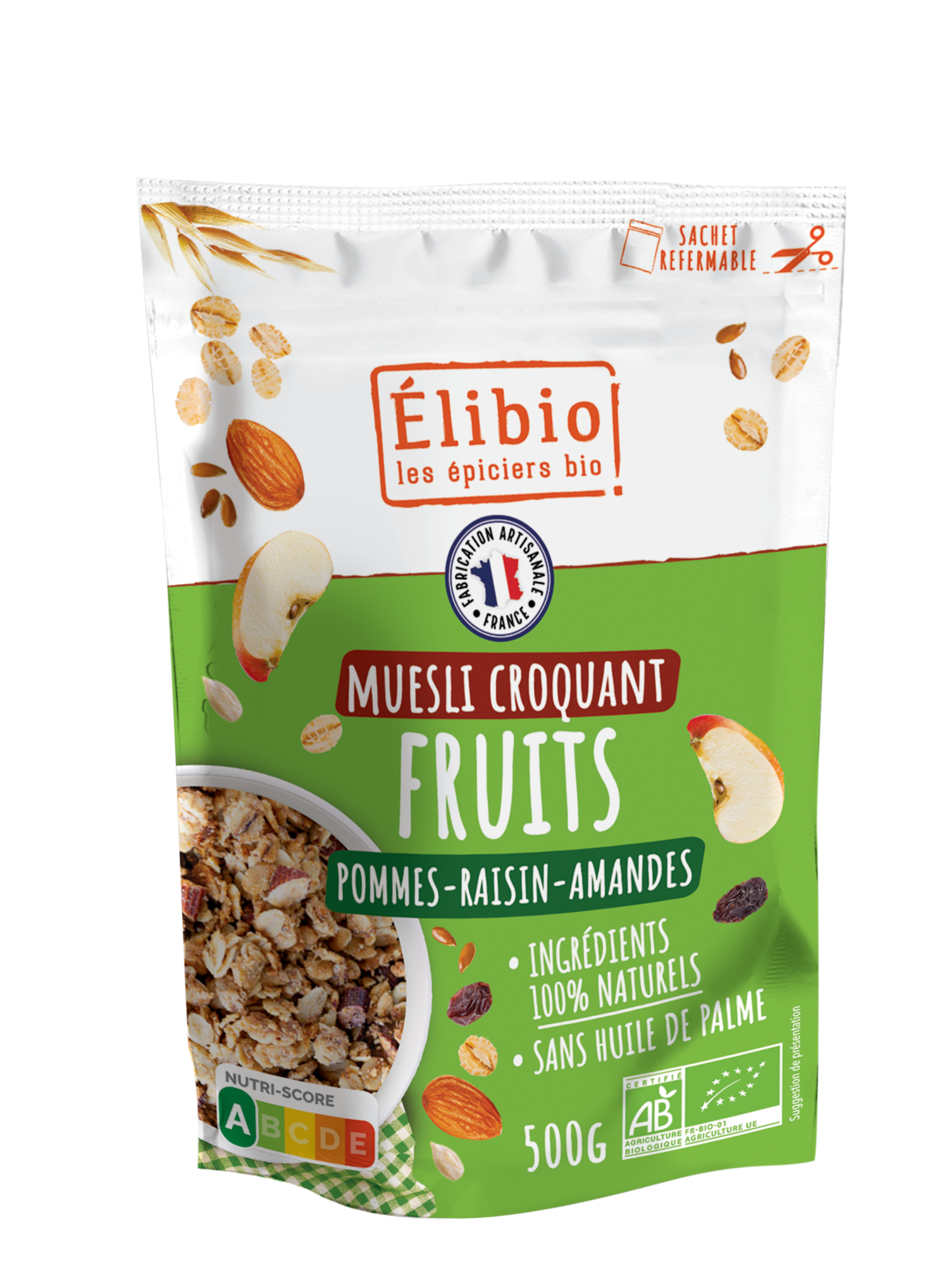 Elibio Élibio Krokante Fruit Muesli Bio (500 gr)
