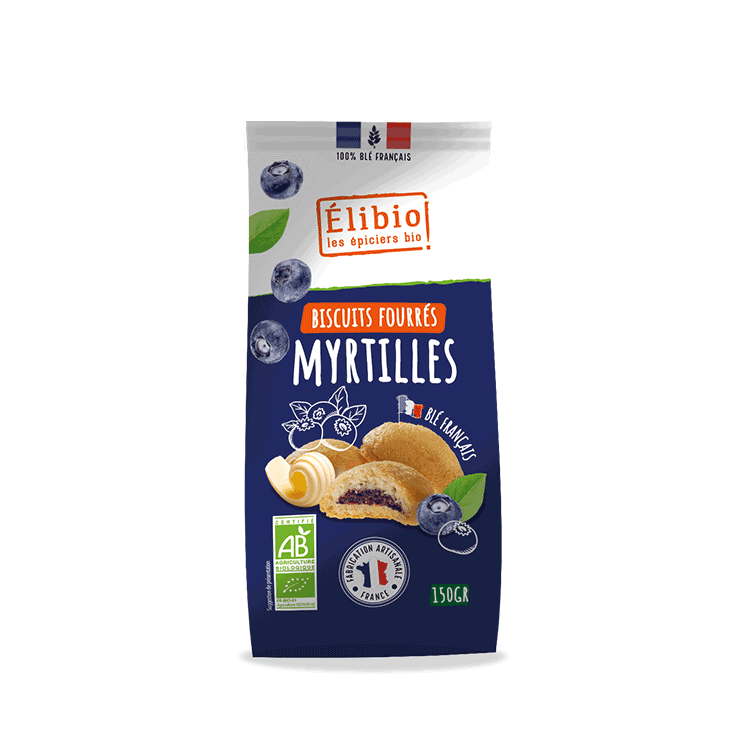 Elibio Élibio Koekjes met Bosbessenvulling Bio (150 gr)
