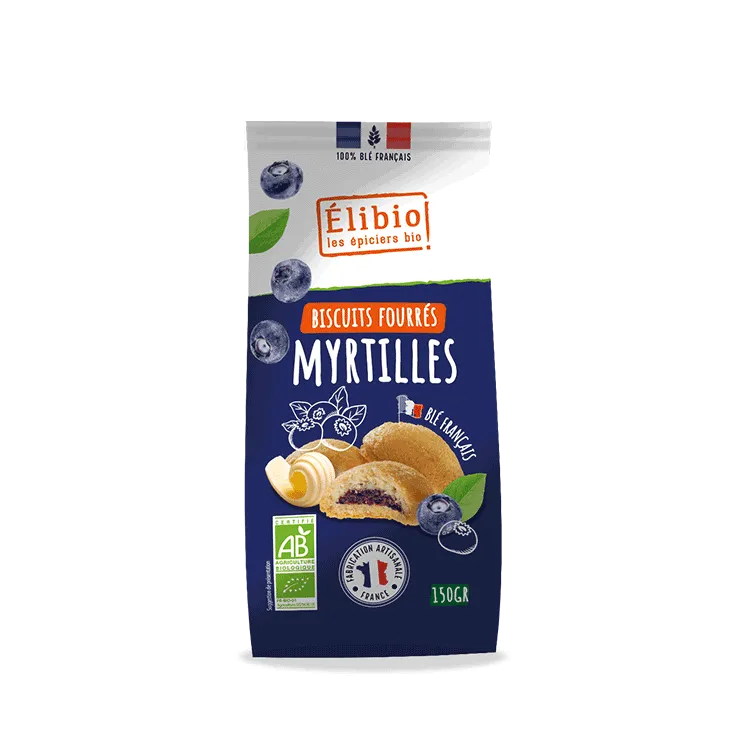 Elibio Élibio Koekjes met Bosbessenvulling Bio (150 gr)