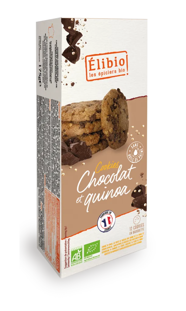 Elibio Élibio Cookies met Quinoa en Chocostukjes Bio (175 gr)