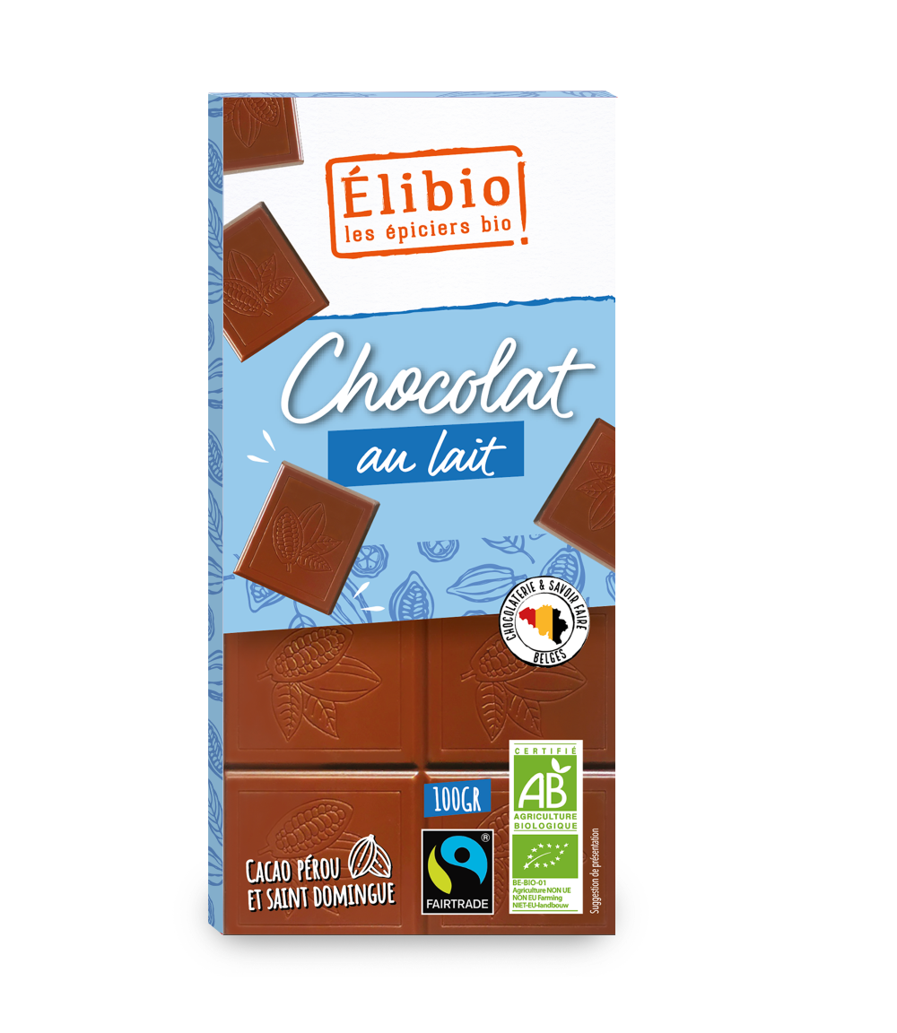 Elibio Élibio Melk Chocolade Tablet 42% Cacao Bio (100 gr)