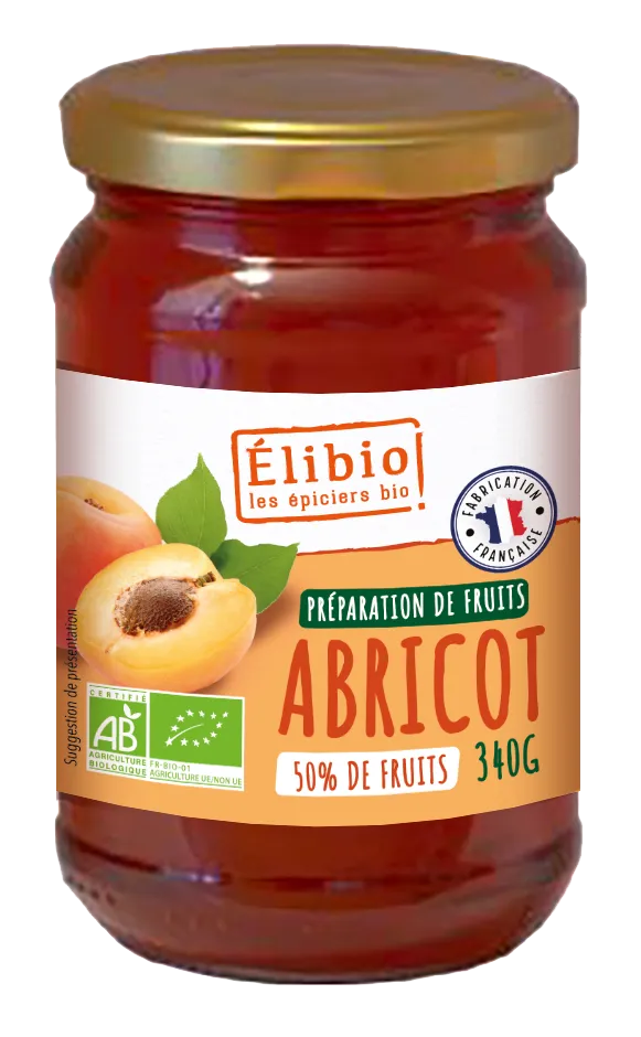 Elibio Élibio Abrikozen Confituur Bio (340 gr)