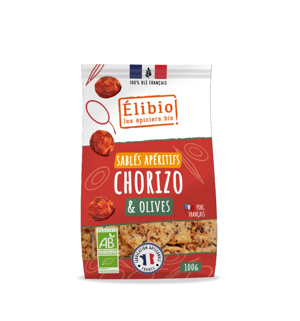 Elibio Élibio Chorizo Olijvenkoekjes Bio (100 gr)