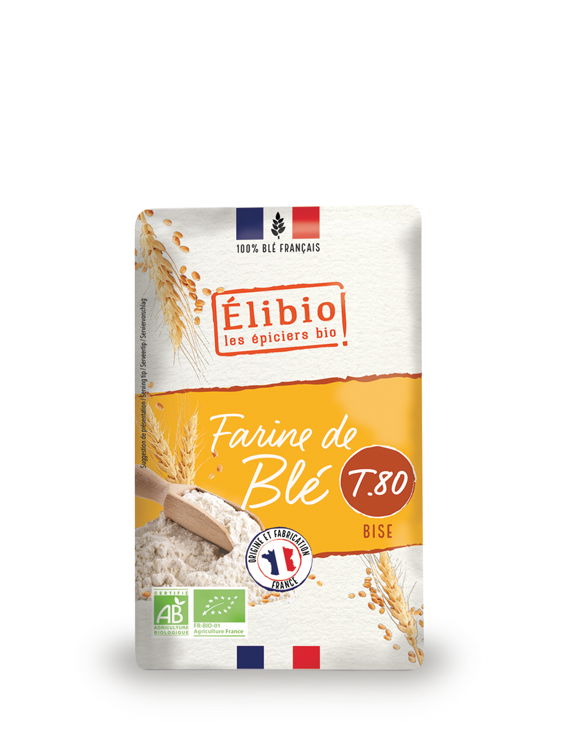 Elibio Élibio Tarwebloem - T80 Frankrijk Bio (1000 gr)
