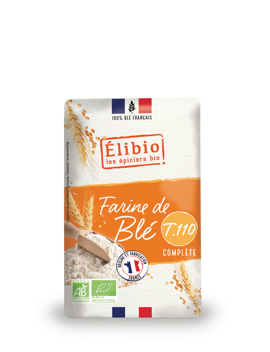 Elibio Élibio Tarwebloem - T110 Frankrijk Bio (1000 gr)