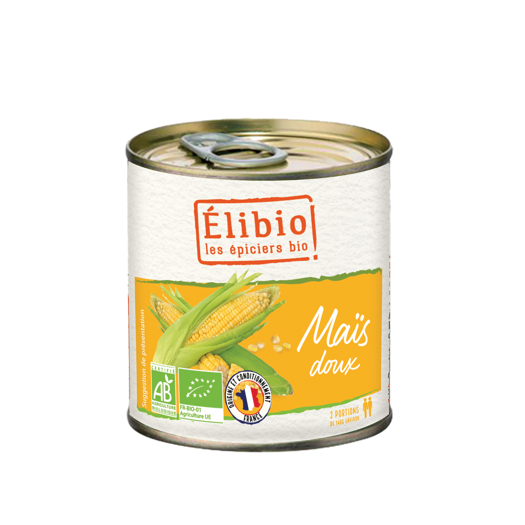 Elibio Élibio Zoete Maïs Frankrijk Bio (300 gr)