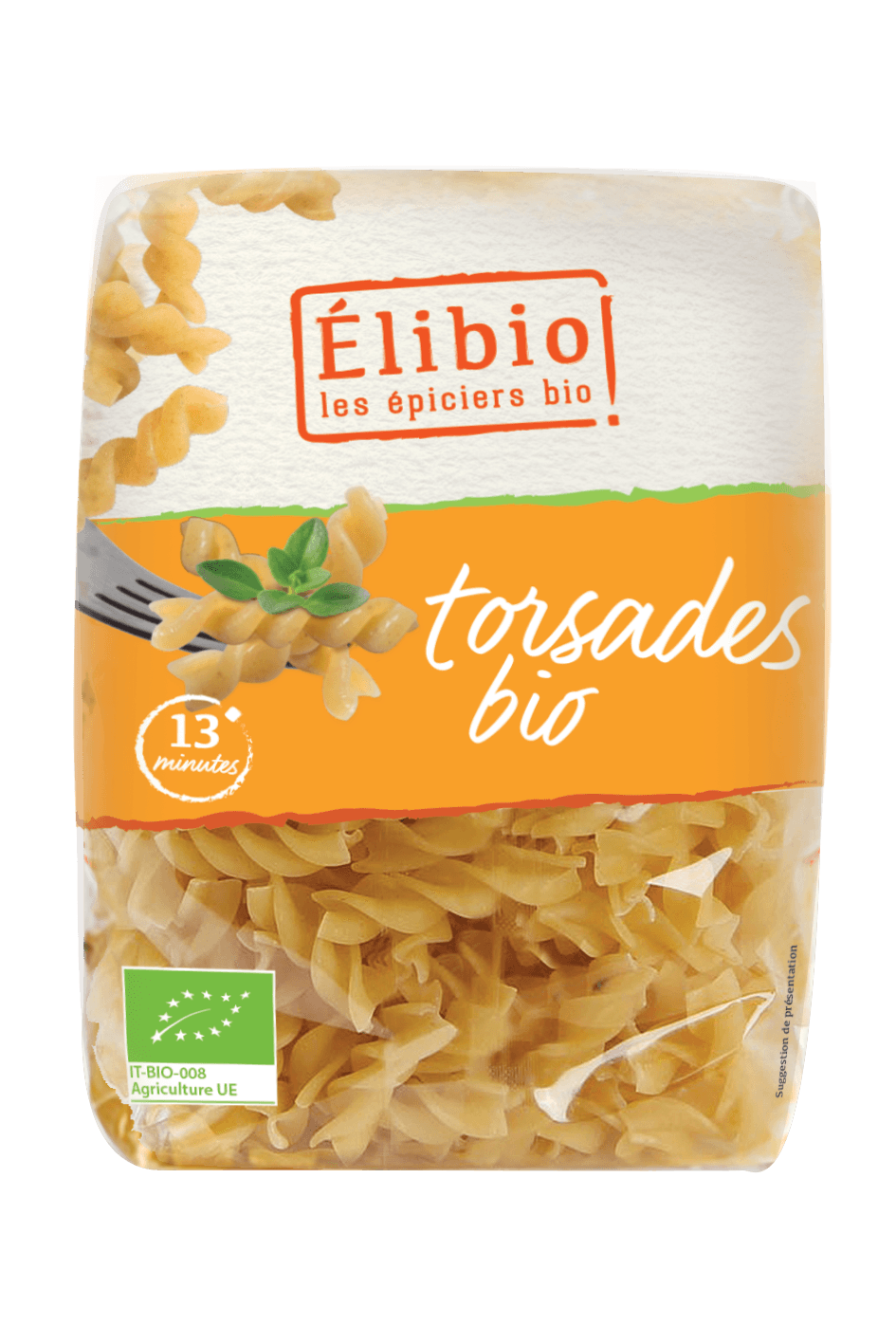 Elibio Élibio Fusilli Wit Bio (500 gr)