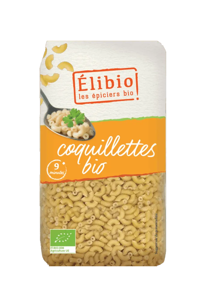 Elibio Élibio Schelpjespasta Wit Bio (500 gr)