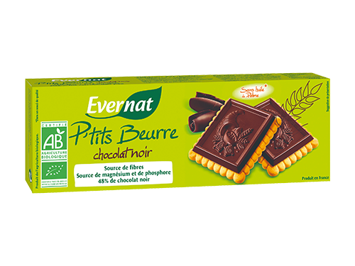 Evernat P'tits Beurre Pure Chocolade Bio (150 gr)