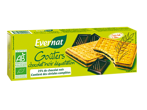 Evernat Koekjes Gevuld met Melkchocolade Bio (225 gr)