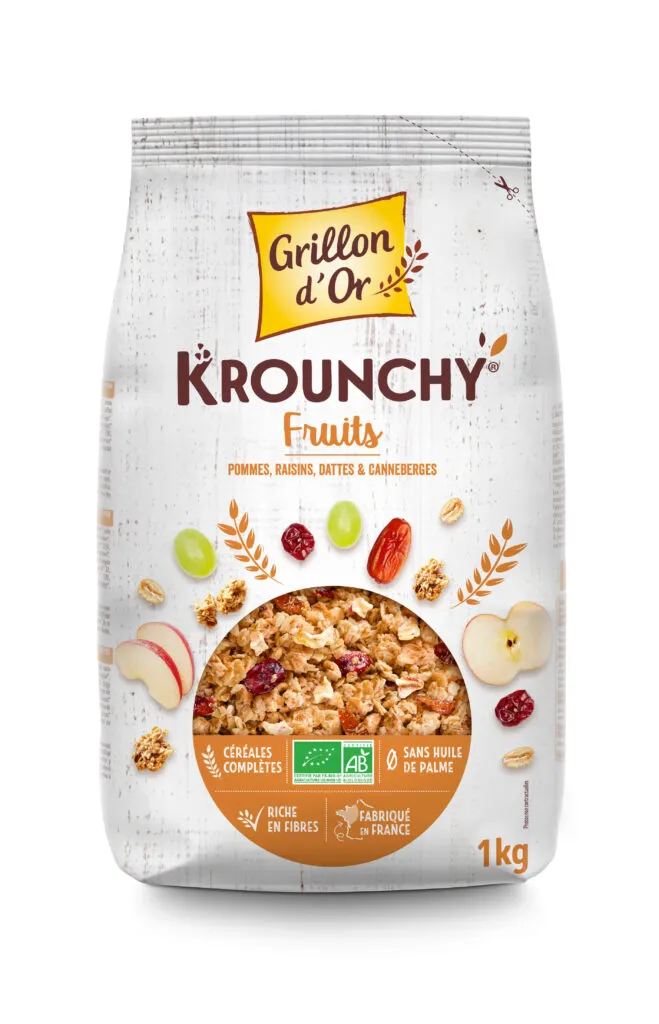 Grillon D'or Krounchy met Fruit Bio (1000 gr)