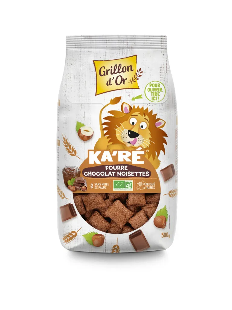Grillon D'or Ka're Choco Hazelnoten Bio (500 gr)