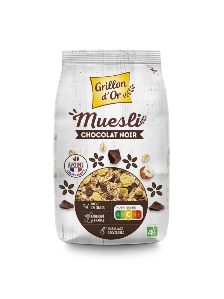 Grillon D'or Muesli Pure Chocolade Bio (500 gr)