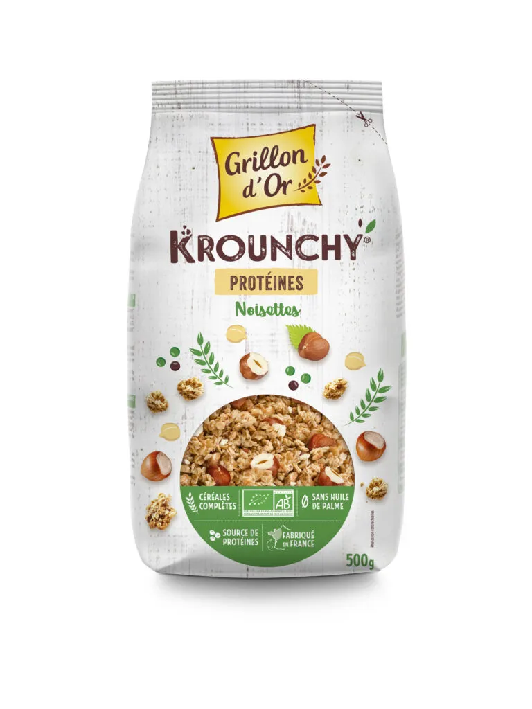 Grillon D'or Krounchy Hazelnoot Proteine Bio (500 gr)