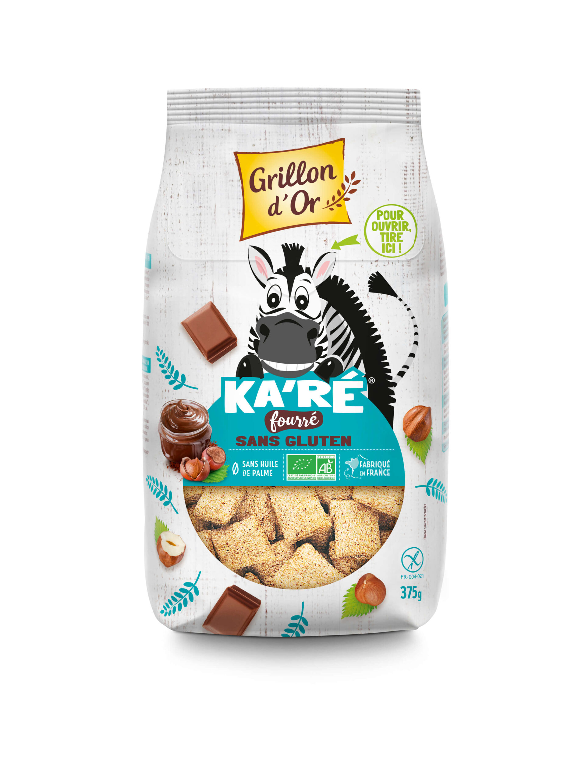 Grillon D'or Karé Gevuld Glutenvrij Bio (375 gr)