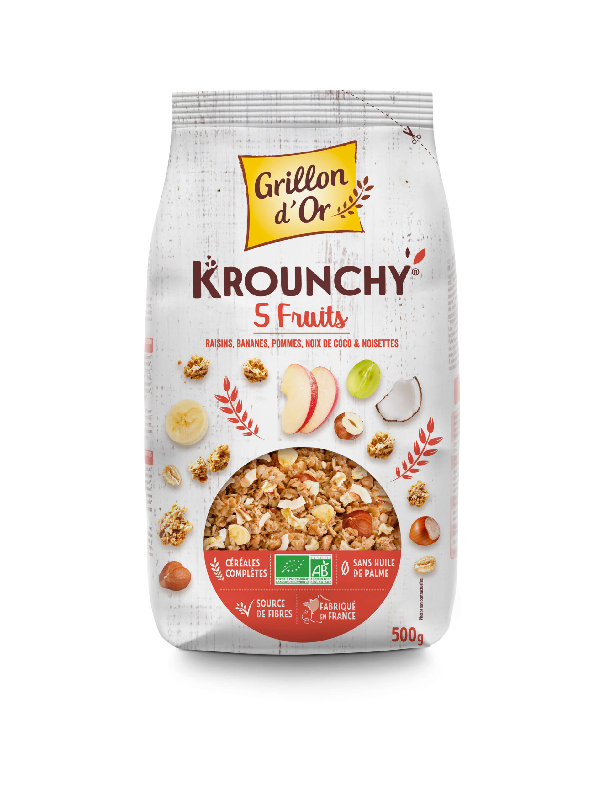 Grillon D'or Krounchy 5 Vruchten Bio (500 gr)